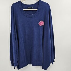 Blue Crew Neck Sweater NWT Size 5X